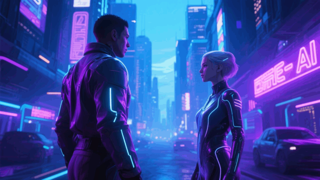 Futuristic AI-Generated Movie Scene 2025