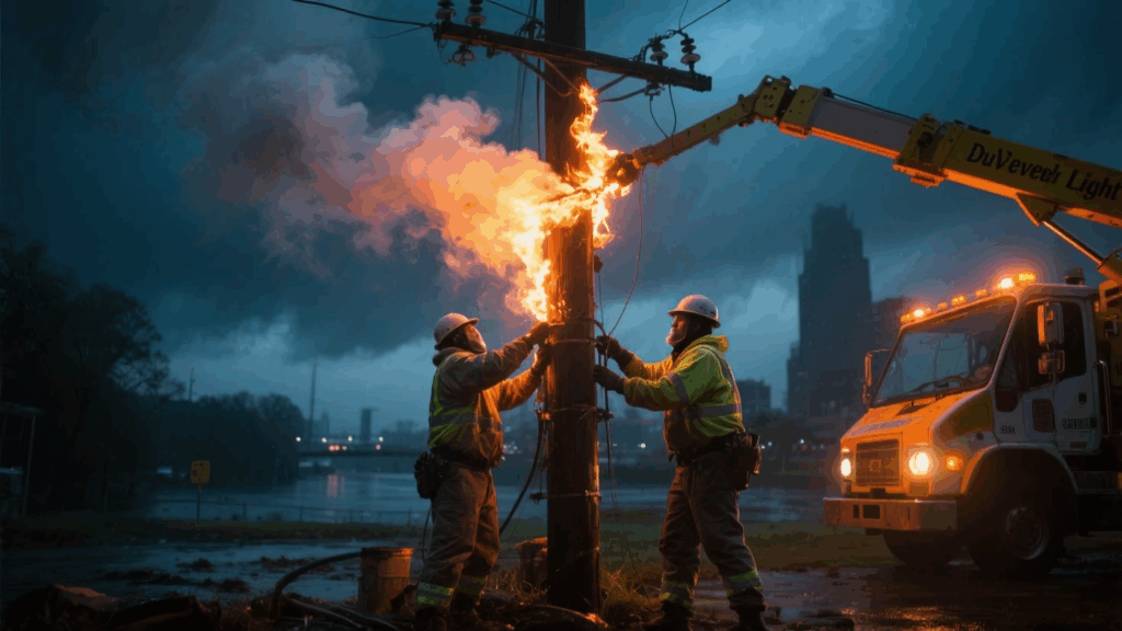 Duquesne Light outages repair in Pittsburgh power outage 2025