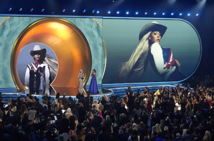 Cowboy Carter Tour Stage with Five-Pointed Star Design at SoFi Stadium 2025