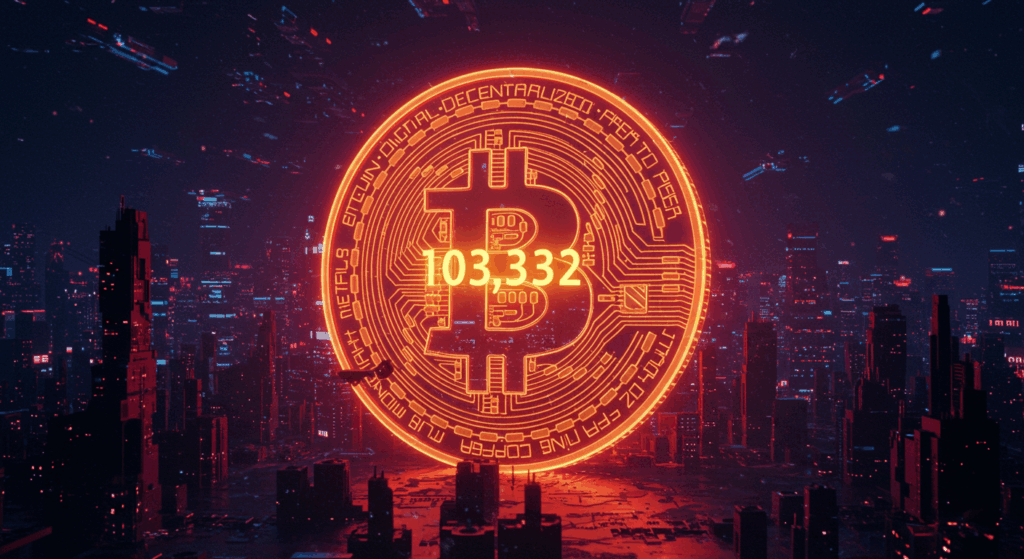 Bitcoin price 2025 hits 103,332 USD