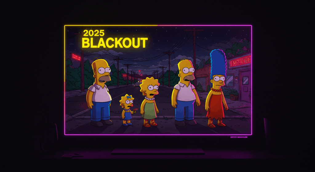 Simpsons prophecy in Europe power outage 2025 

