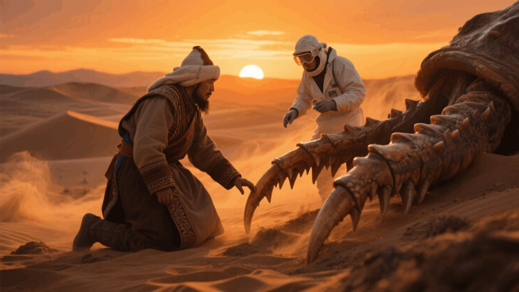 Dinosaur fossils 2025 unite Gobi’s people