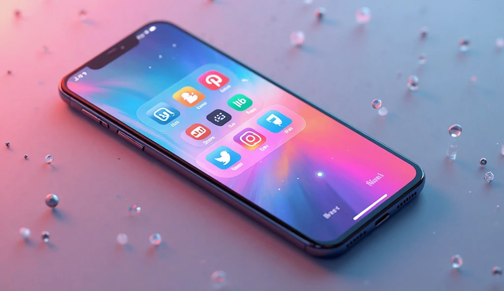 Phone displaying lightweight apps to speed up phone.