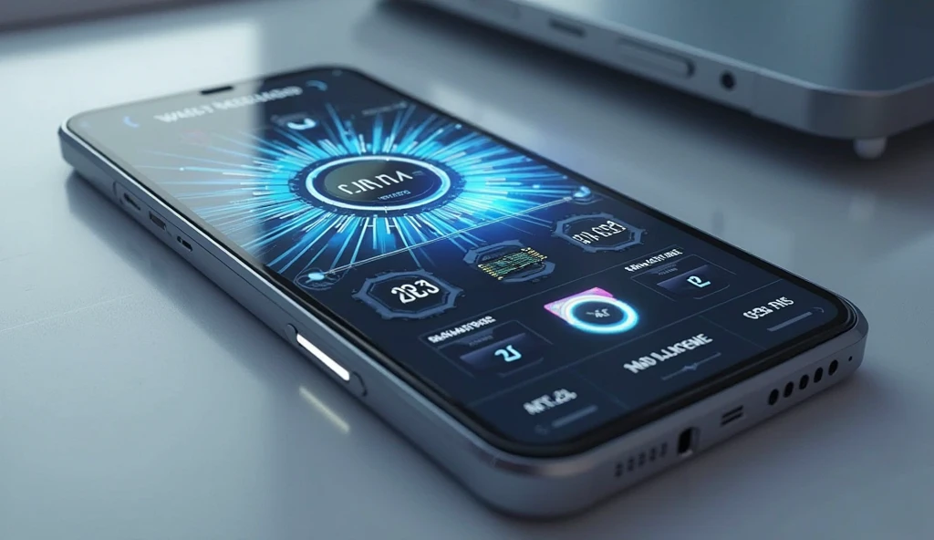 Phone screen with RAM cleanup tool to speed up phone.