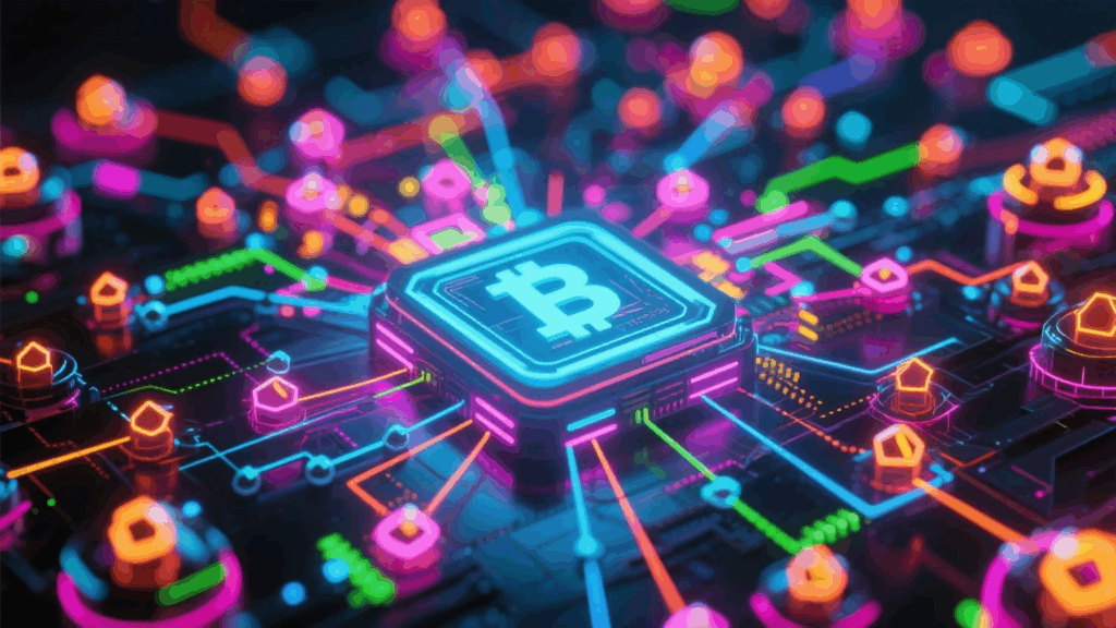 Blockchain network illustrating crypto guide for beginners.