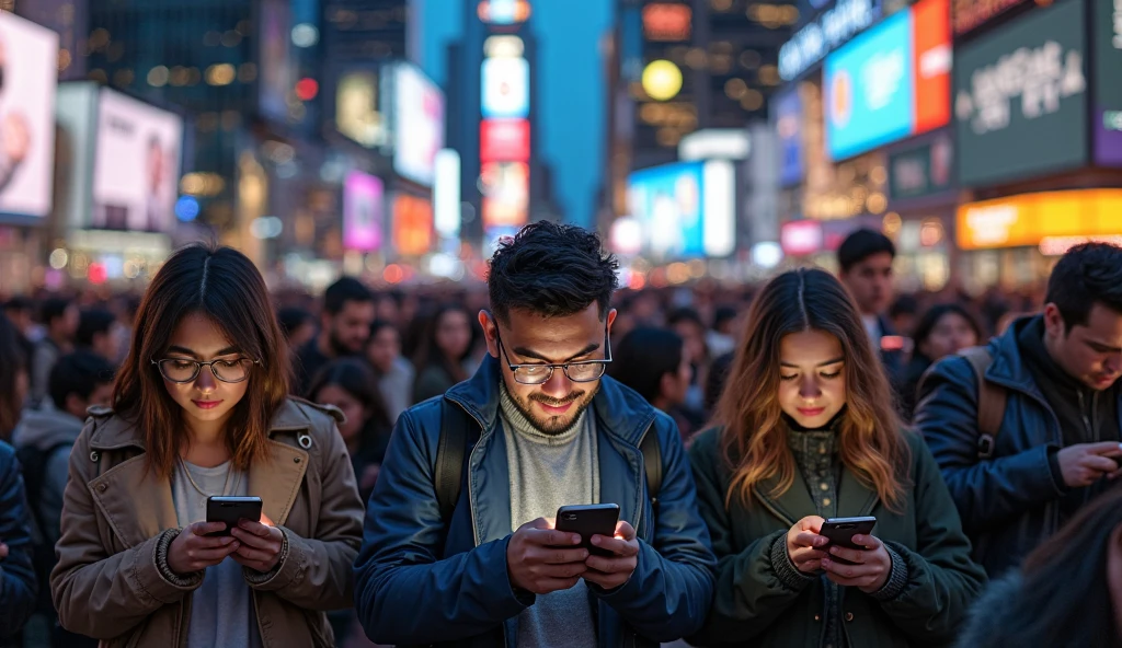 People watching YouTube for global content trends.

