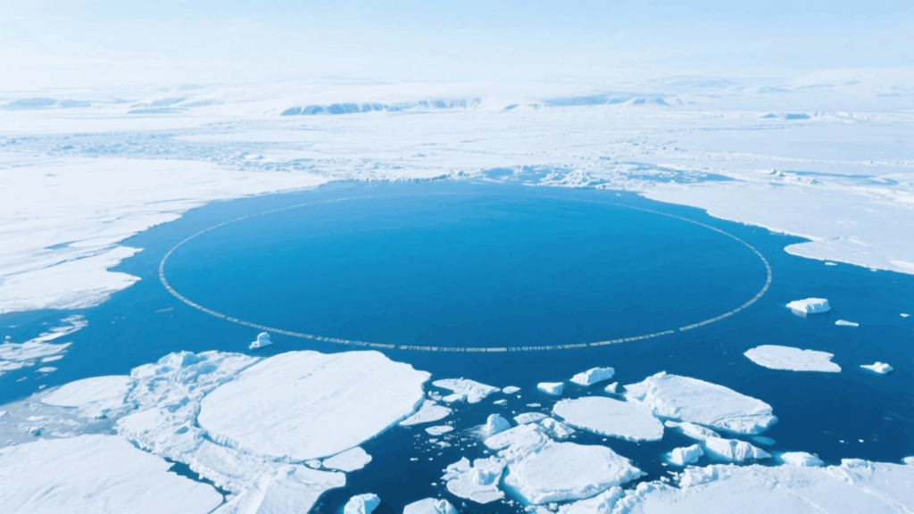 Arctic no-fly zone for off-limits section.