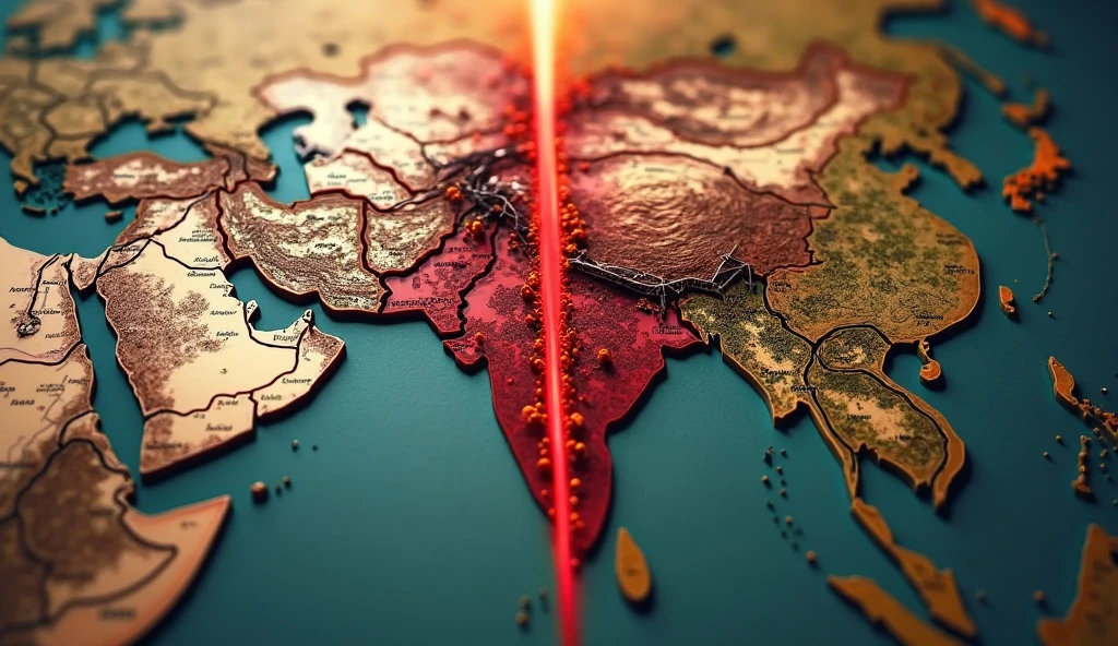 Sindoor line symbolizing Operation Sindoor’s geopolitical impact.

