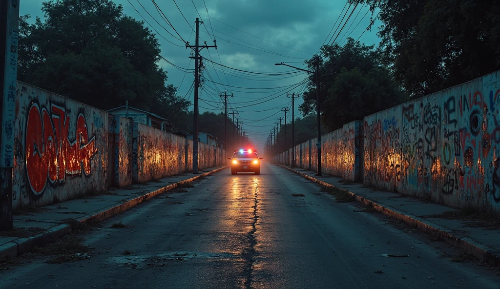 Street in Colima, Mexico, a dangerous place with high cartel violence and murder rates.