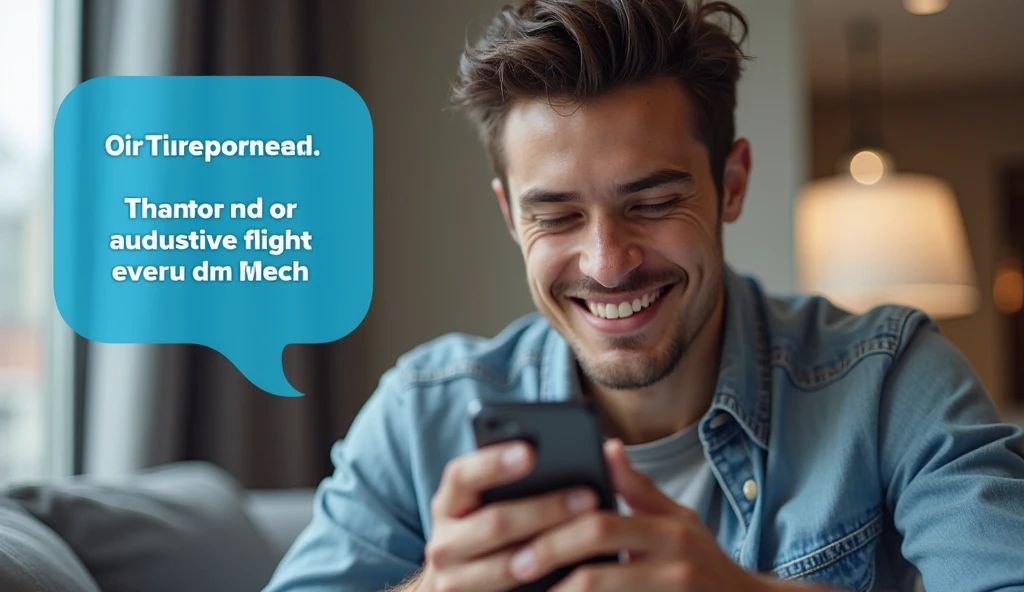 Young man chatting with an AI companion app, reflecting the AI companions trend in 2025.