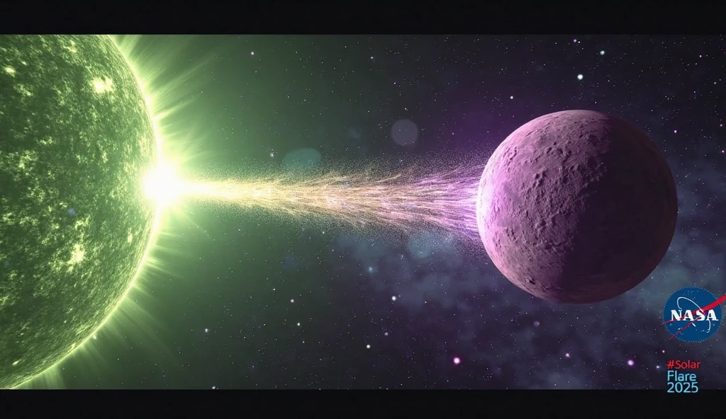 Coronal mass ejection heading toward Mars, tracked by NASA, part of the NASA solar flare 2025 analysis.