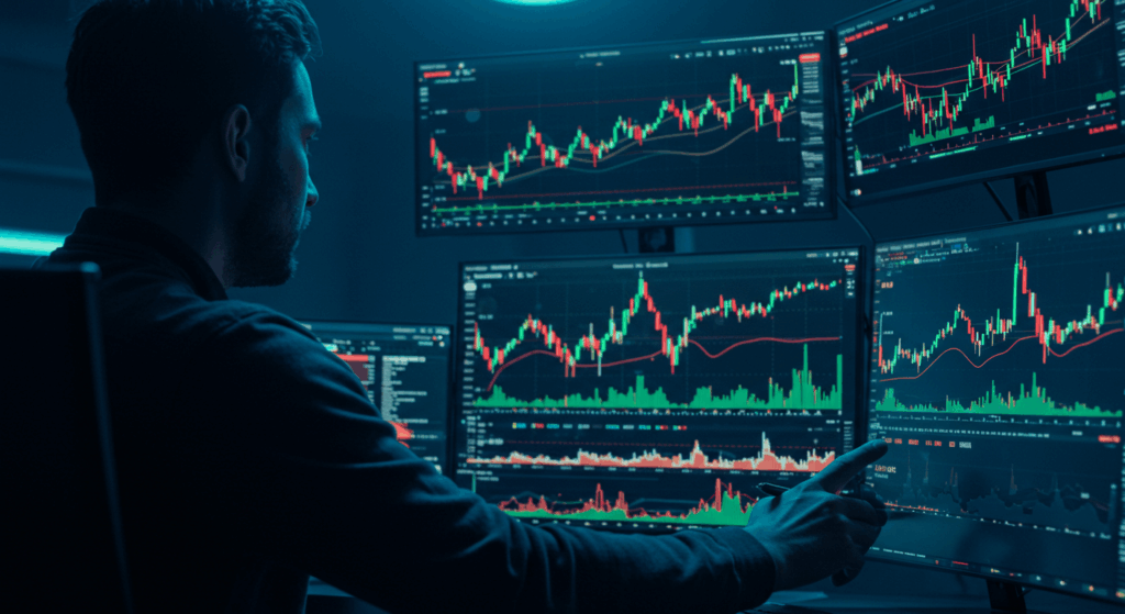 analyzing crypto charts for rally scenarios.