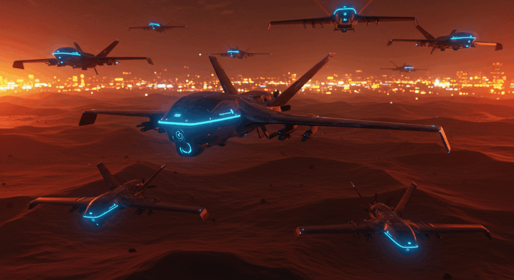 Bayraktar Kızılelma drones for AI war tech section.