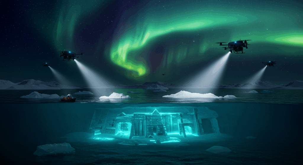 Ice-free Arctic for future Arctic section.