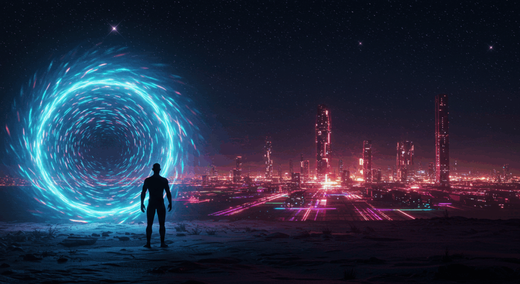 Quantum portal travel for interdimensional travel section.