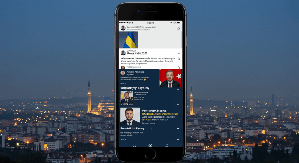 X posts on #PeaceTalks2025, capturing global reactions to Istanbul talks.