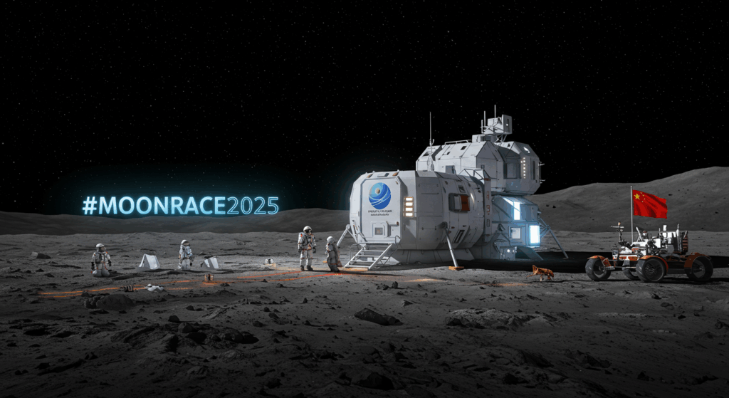 China’s lunar base with Taikonauts, symbolizing China Lunar Base 2025 plans.