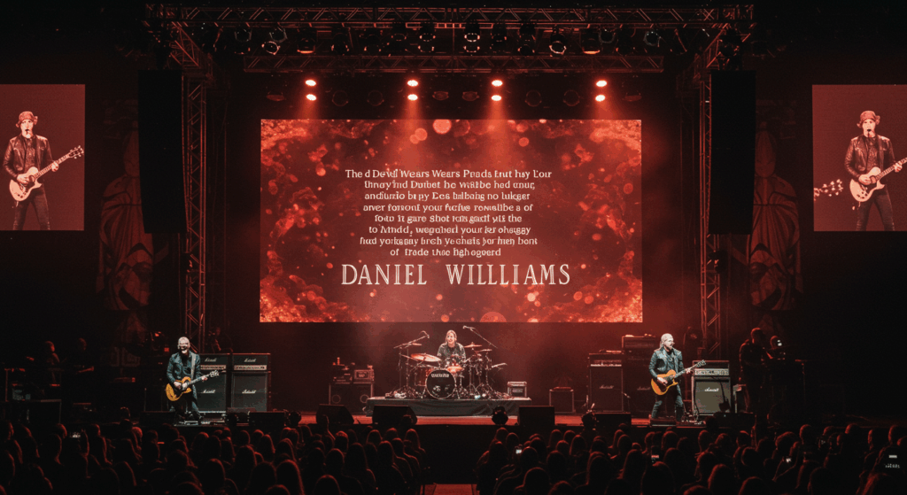 Photorealistic The Devil Wears Prada tribute to Daniel Williams for San Diego plane crash.