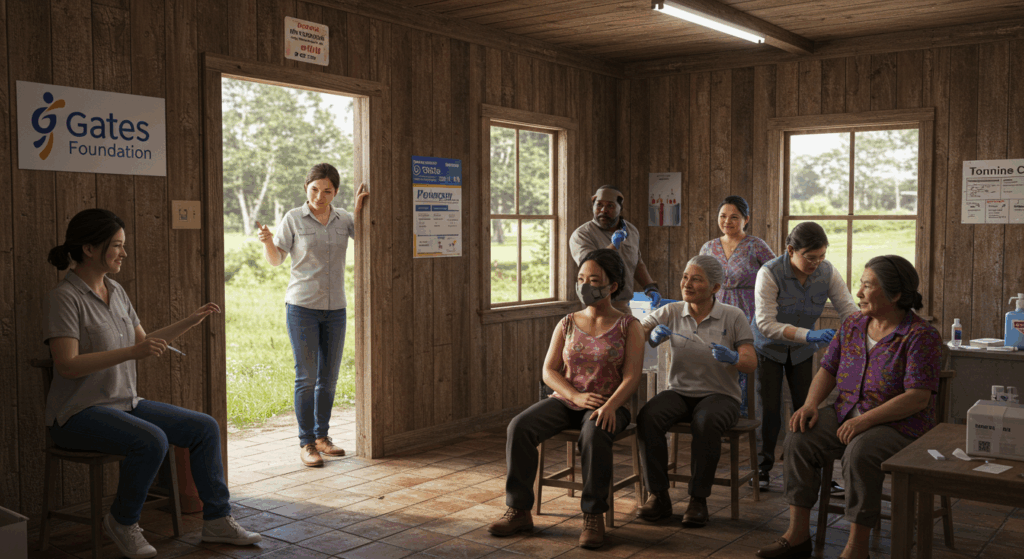 Gates Foundation vaccine program in action.