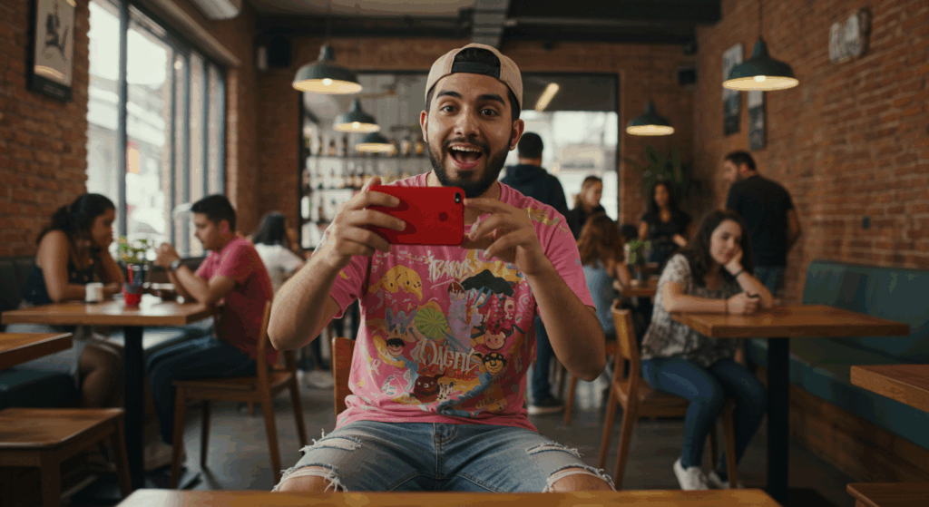 Shooting YouTube Short for 2025 content trends.

