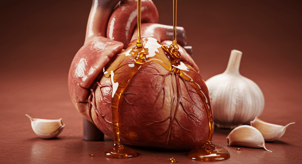 Honey and garlic benefits for heart health on NovexaHub
