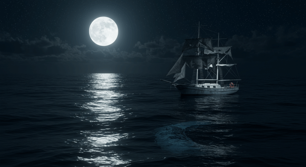 “Thomas’s boat during the 2025 mermaid sighting, featured on NovexaHub