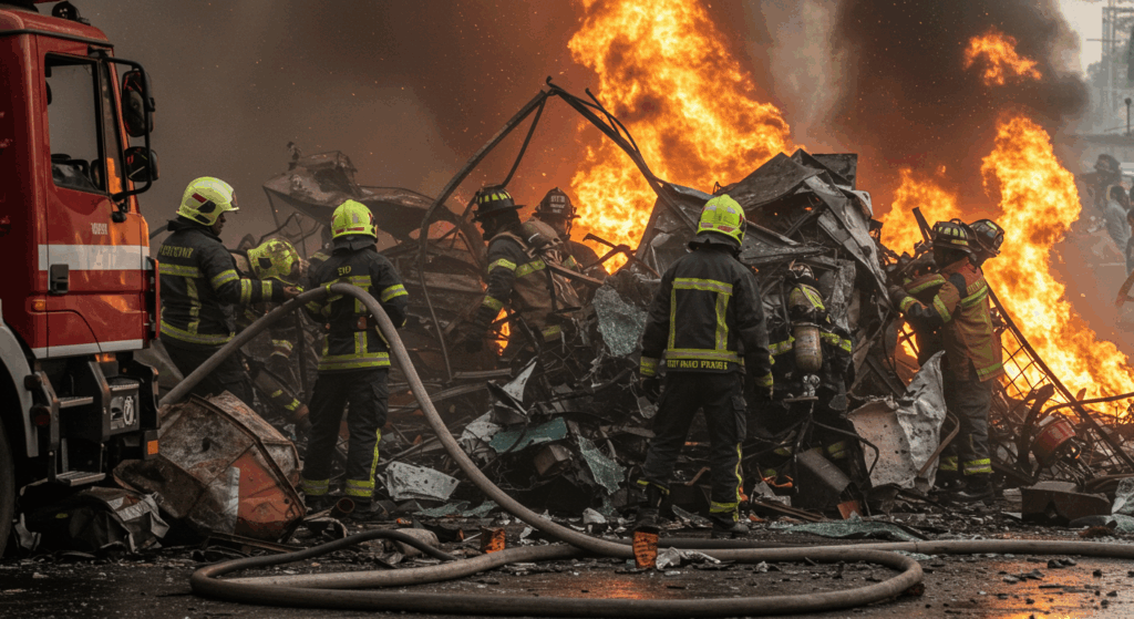 Meghani Nagar India plane crash 2025 on NovexaHub